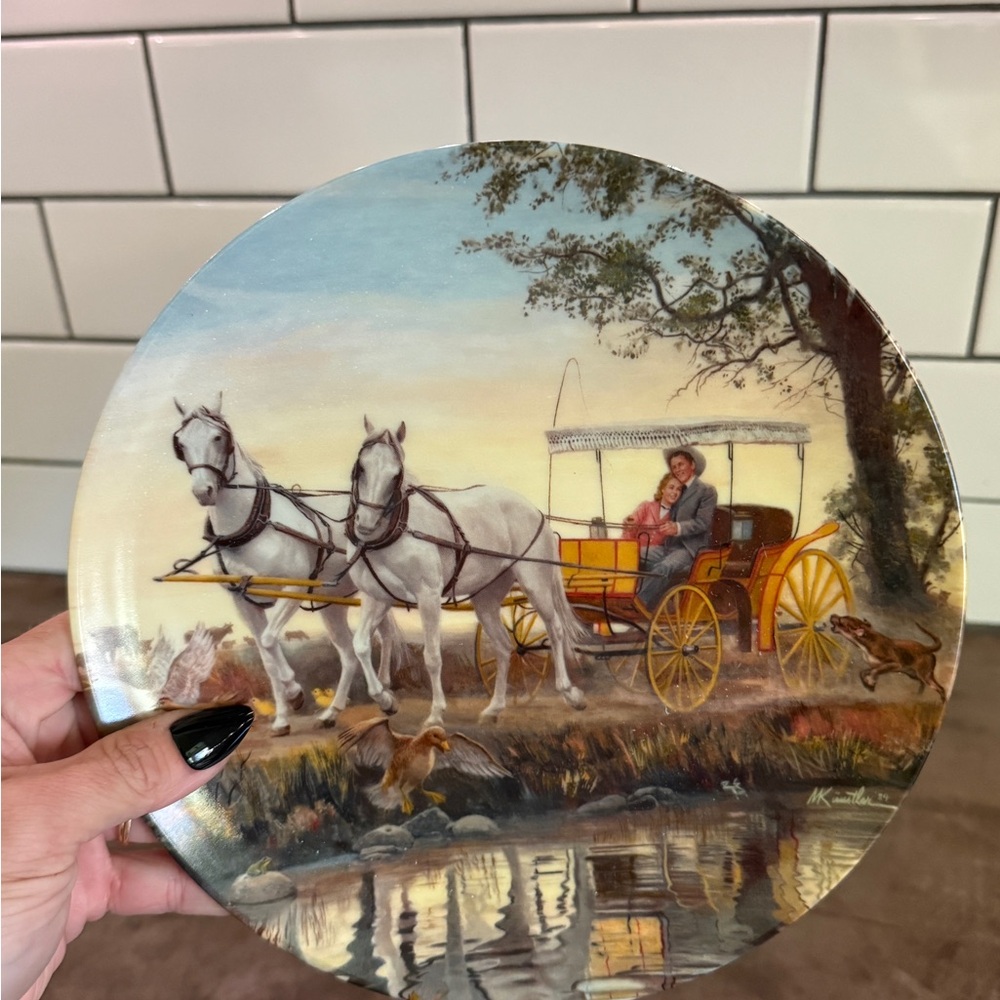 BOGO “The Surrey with the Fringe on Top” decorative plate by mort kunstler